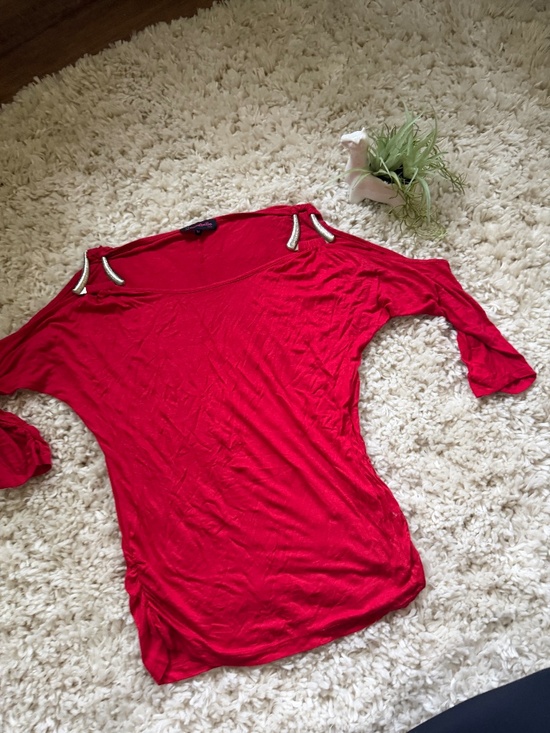 Tops - Annabelle women's Annabelle Bright Red vintage Y2K 2000s throwback Women's Top i